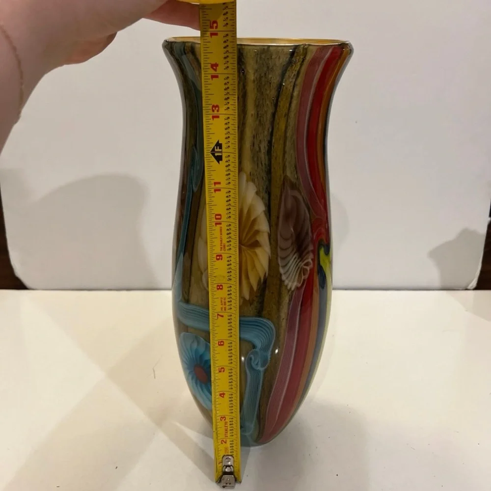 Murano Art Glass Vase Large 15